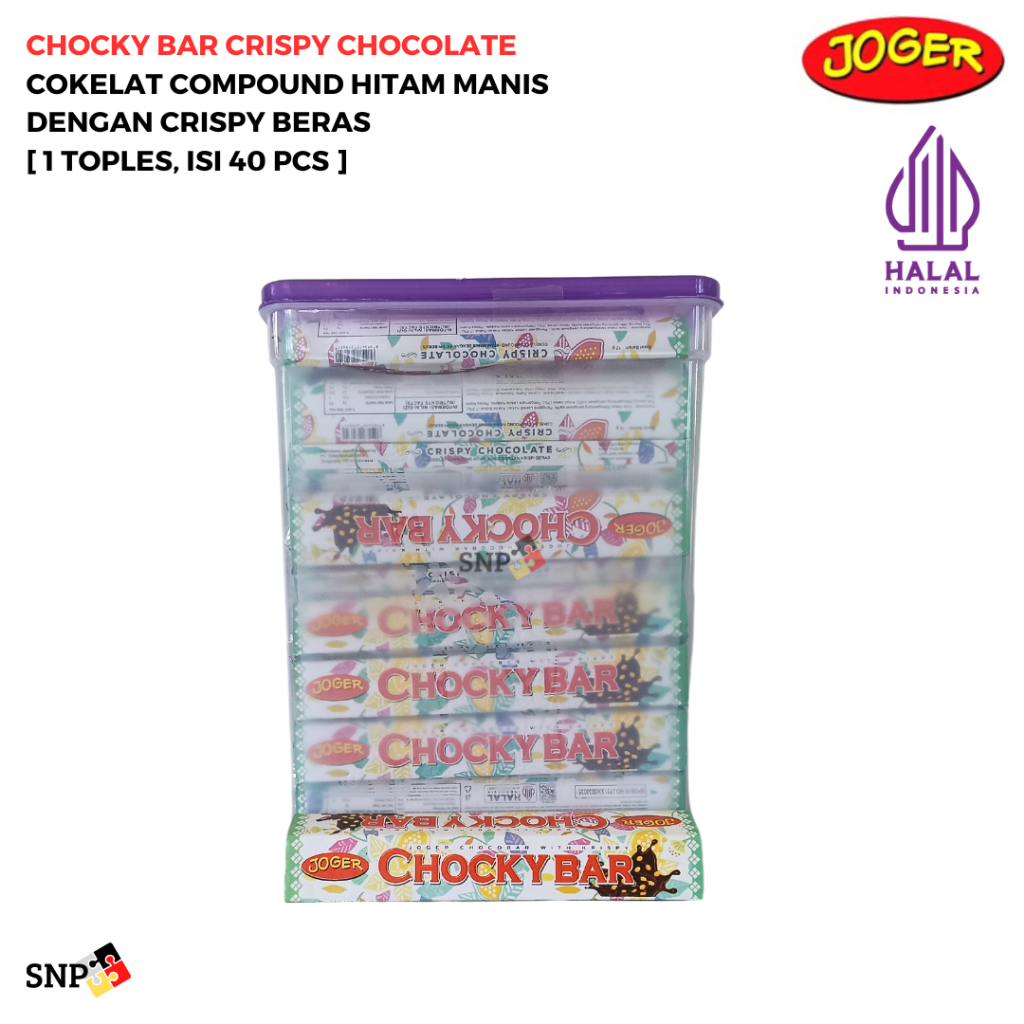 

JOGER CHOCKY BAR CRISPY CHOCOLATE [1 TOPLES, ISI 40 PCS]