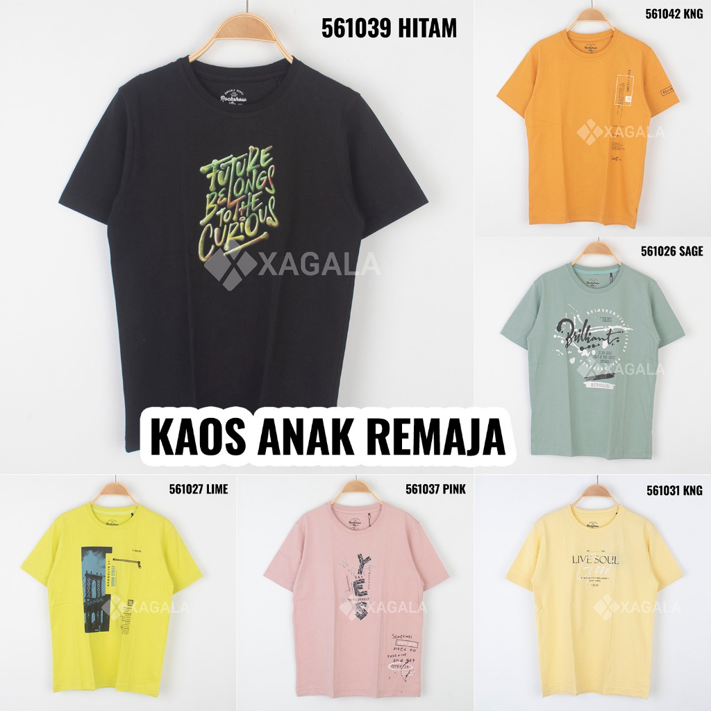 BAJU KAOS ANAK REMAJA ANAK ABG TANGAN PENDEK ROCKSHOW KIDS