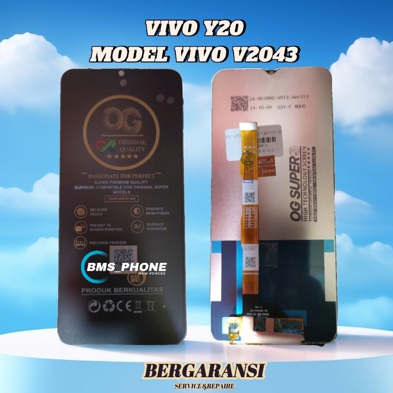Lcd Touchsreen Ts Fulset Vivo Y20 Model V2043
