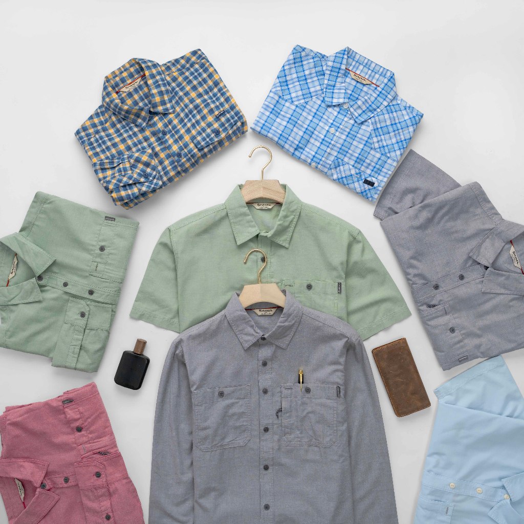 Kemeja Pria Cutbank Chambray Shirt
