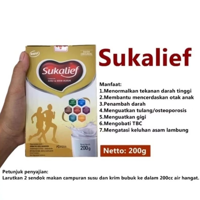 

Susu Kambing Etawa Sukalief 200gr - Nutrisi Sehat untuk Tulang, Pernapasan, dan Persendian