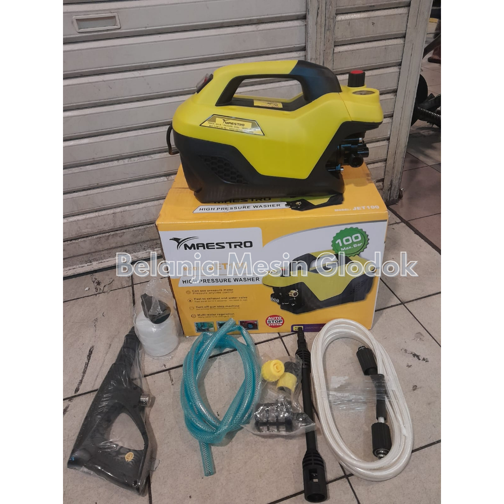 High Pressure Jet Cleaner Maestro Jet 100 Steam Cuci Mobil Ac