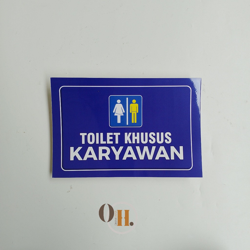 

Stiker Toilet Khusus Karyawan - Kamar Mandi/WC Khusus Karyawan