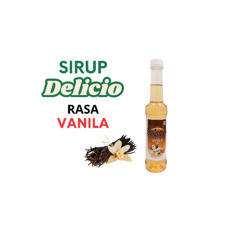 

Delicio sirup vanilla kemasan 450 ml botol plastik