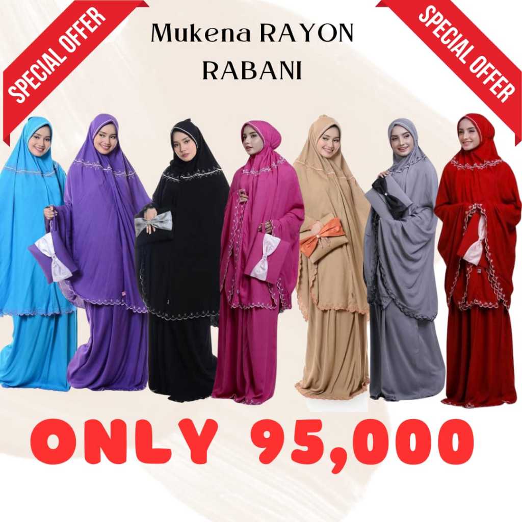 MUKENA OBRAL RAYON JUMBO POLOS & PRINTING