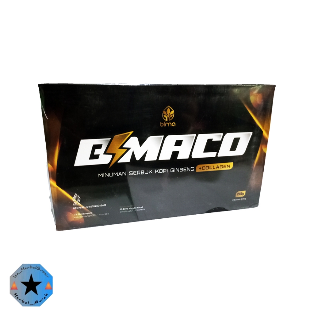 

BIMACO ORIGINAL Premium Energy Coffee Serbuk Kopi Ginseng Untuk Menambah Stamina Isi 8 Sachet