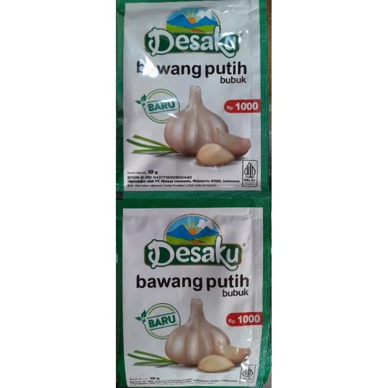 

Desaku Bawang Putih Bubuk 6gr Renteng Isi 12pc Sachet