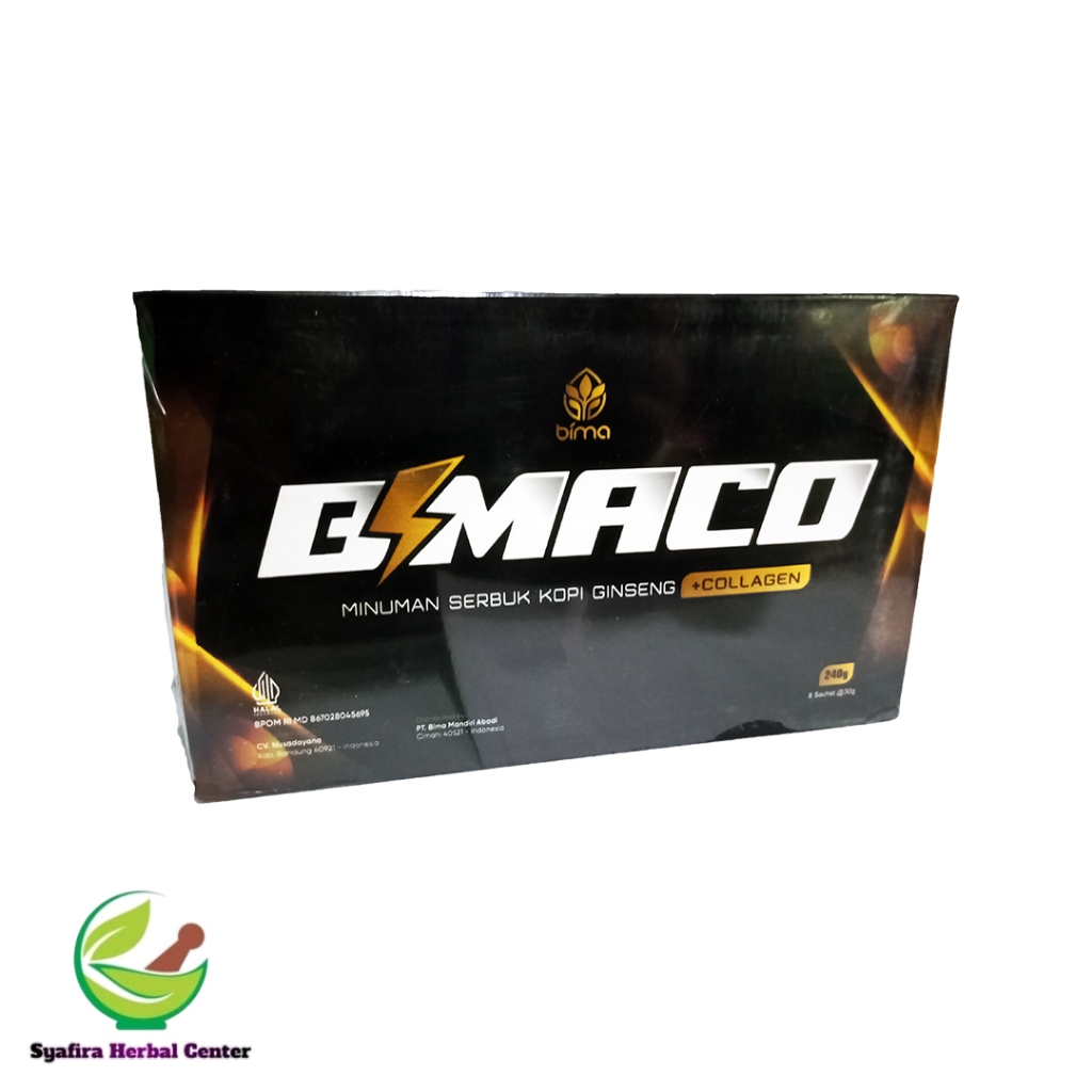 

BIMACO Serbuk Kopi Ginseng dan Kolagen Premium Energy Coffee Untuk Pria dan Wanita Isi 8 Sachet