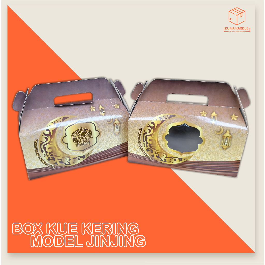

Box Kue Kering 28x9,5x13 cm Jinjing ( KUKER 800ML isi 3 Toples Tabung) Box kue kering isi 3/BoxParcel/kemasan/boxidulfitri