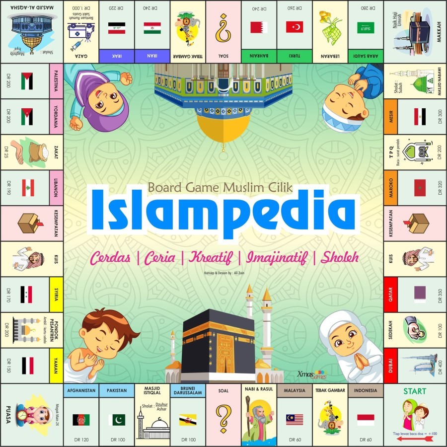 Monopoly Islam Islampedia Monopoli Board Game Anak Muslim Cilik (Mainan Edukasi) children