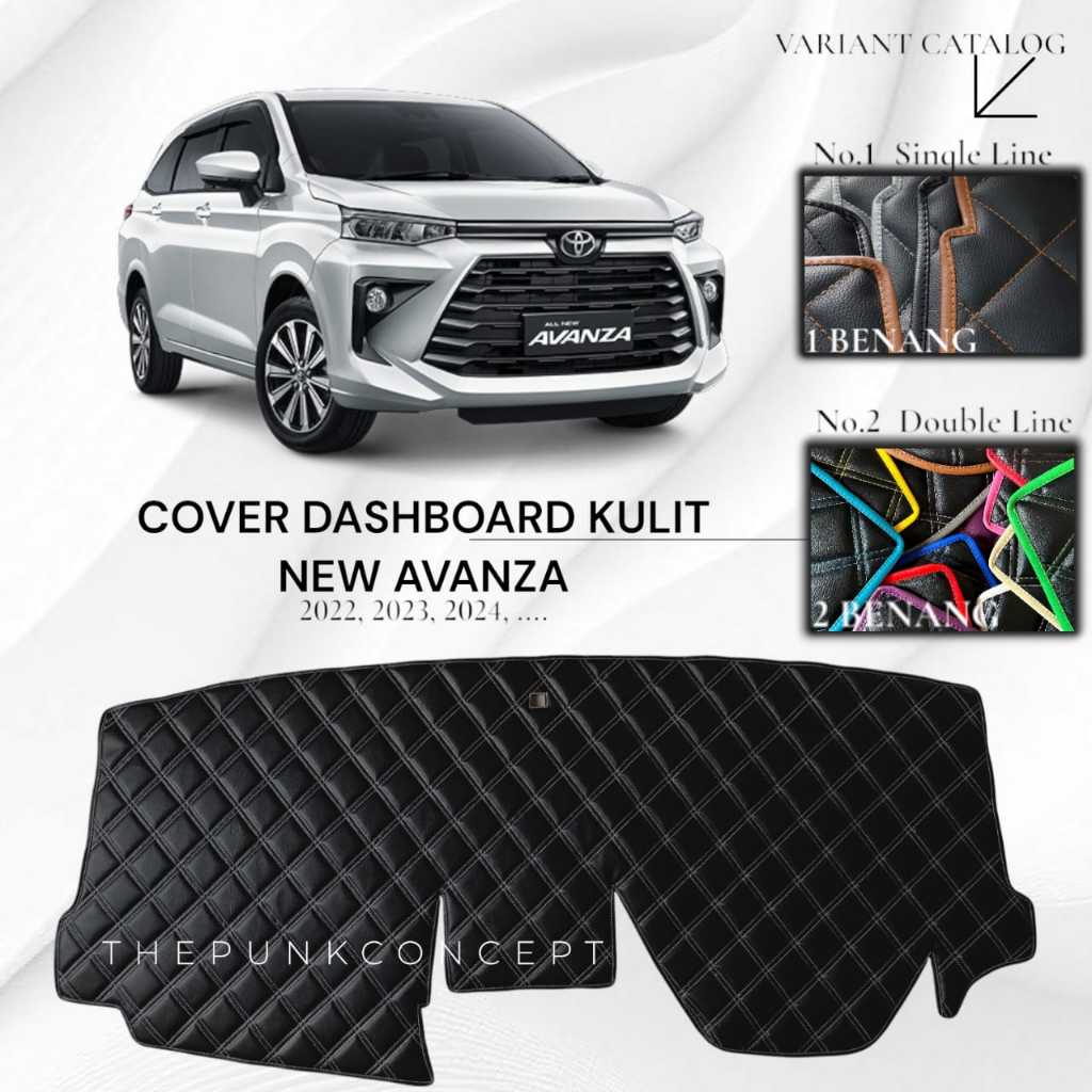 Cover Dashboard Kulit NEW AVANZA Aksesoris Pelindung Dasbor Mobil Interior