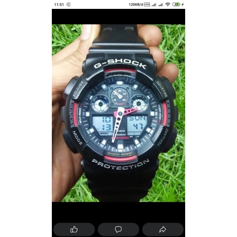 Casio G-Shock Ga 100 Original Bekas Jam Pria