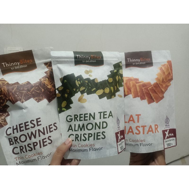 

THINNYBITES FLAT NASTAR / CHEESE BROWNIES/GREENTEA 130GR