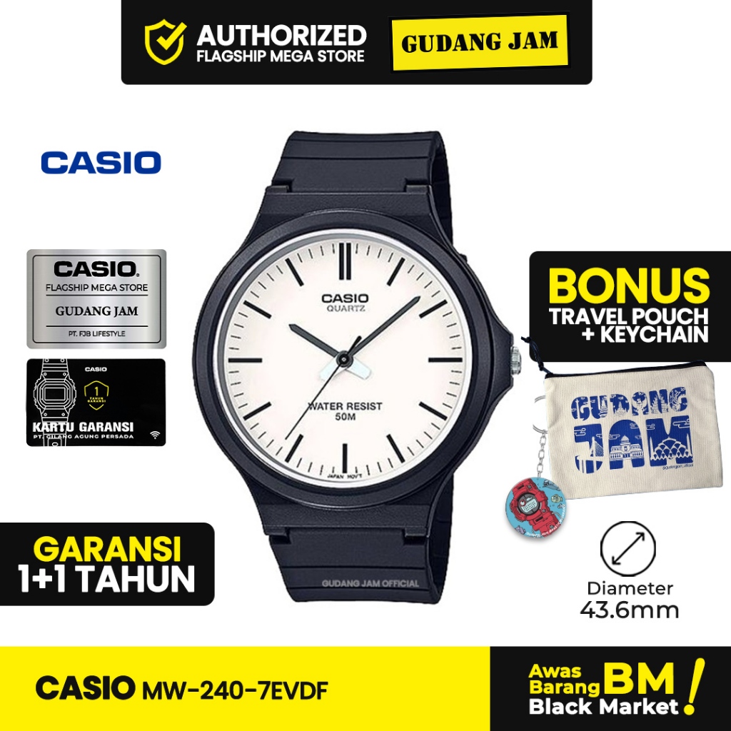 Jam Tangan Casio MW-240-7EVDF MW-240-7E MW-240 MW240 MW 240