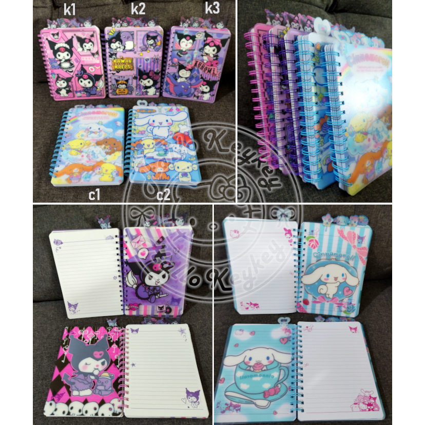 

buku tulis notebook ring kuromi cinnamoroll