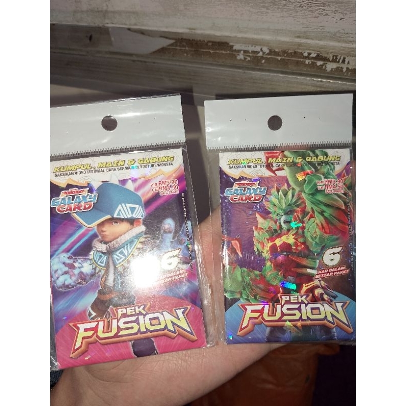 Boboiboy Galaxy Card Pek Fusion Malaysia