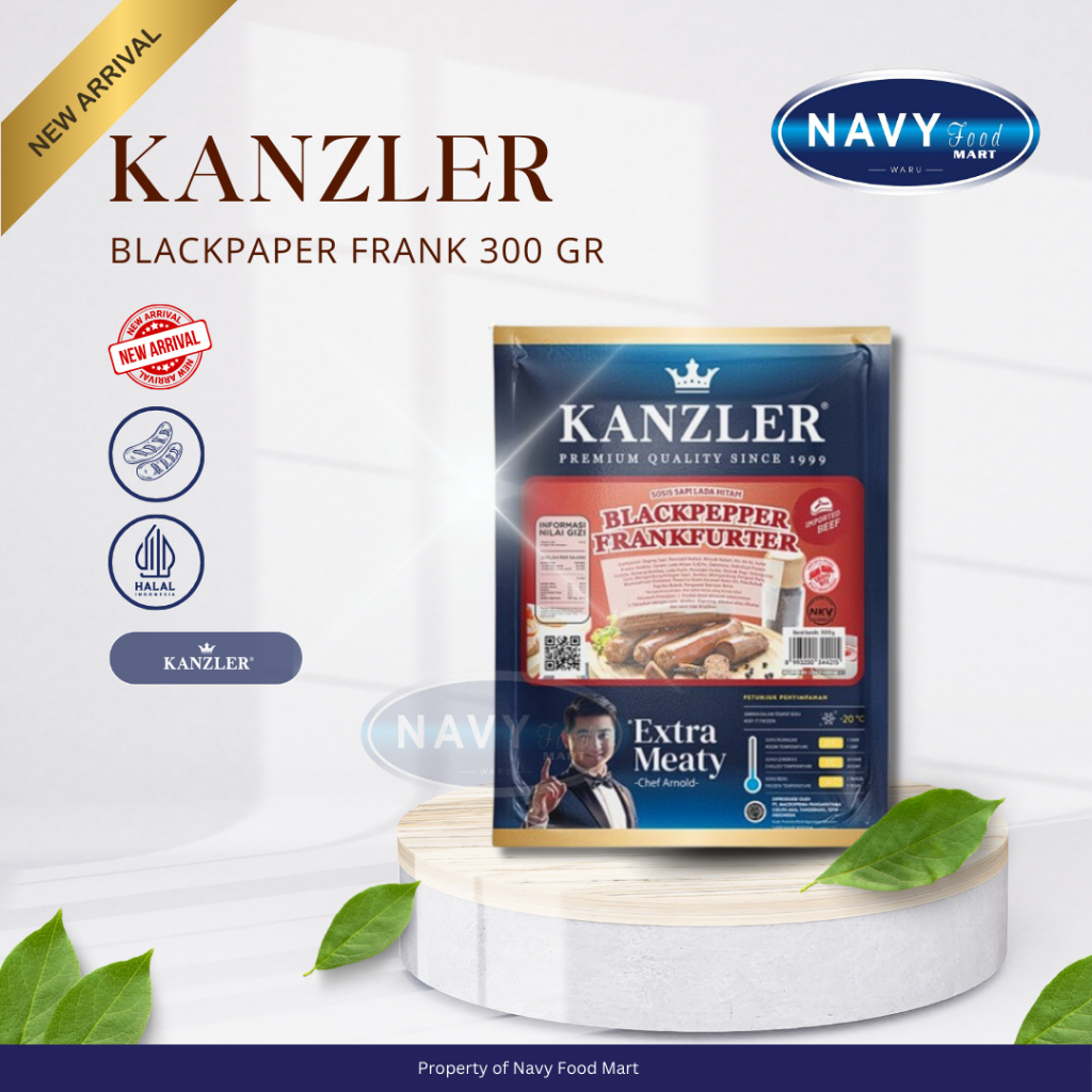 

KANZLER BLACKPAPPER FRANKFURTER 300 GR ISI 6 PCS