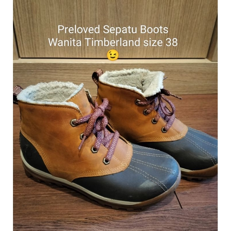 Sepatu Boots Preloved Wanita Timberland size 38