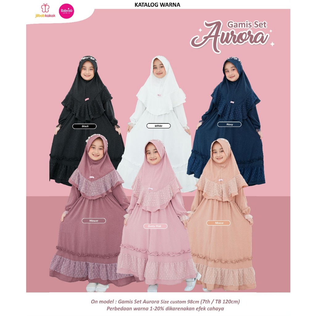 Babyjab Gamis Set Anak Gamis Aurora 2 tahun - Remaja