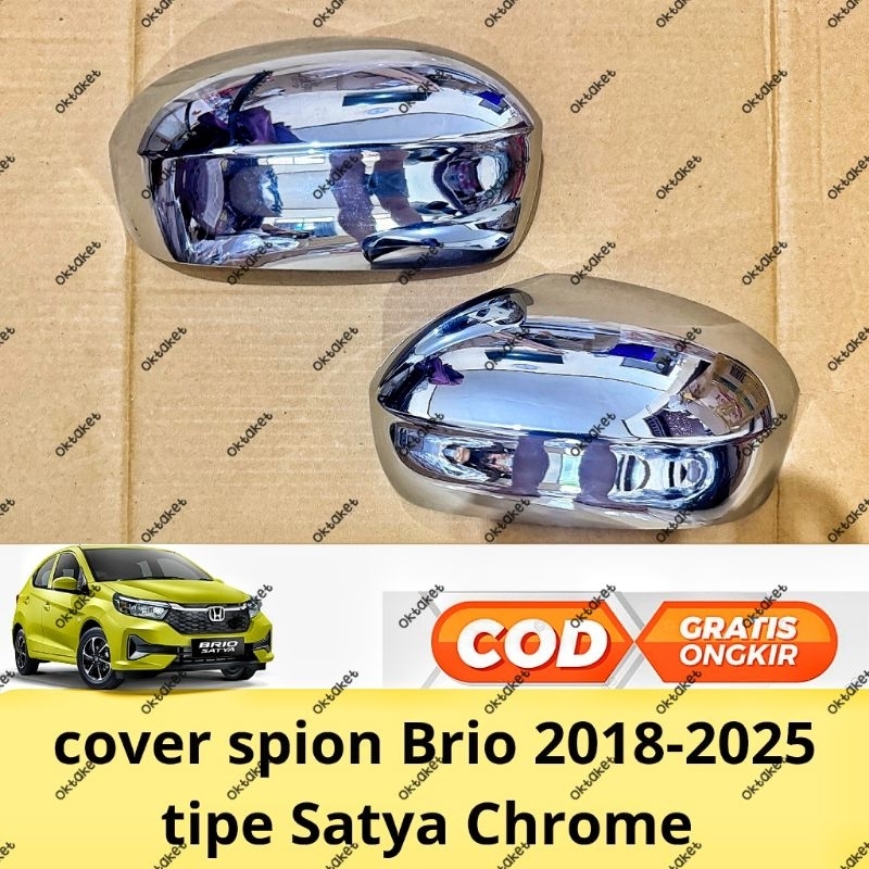 cover spion Honda Brio 2018 2020 2020 2021 2025 Tipe Satya Chrome