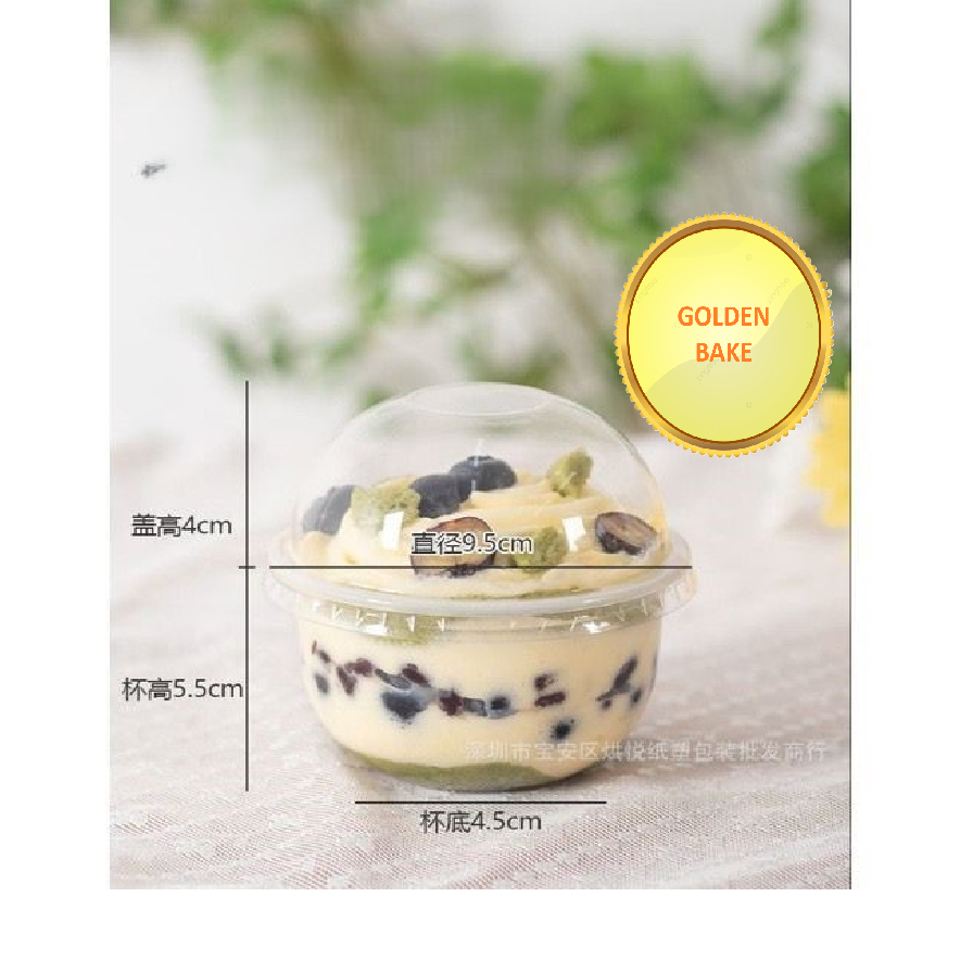 GBake 10pcs DESSERT CUP 250ml cake puding ice cream minuman cup dessert tiramisu buah-buahan