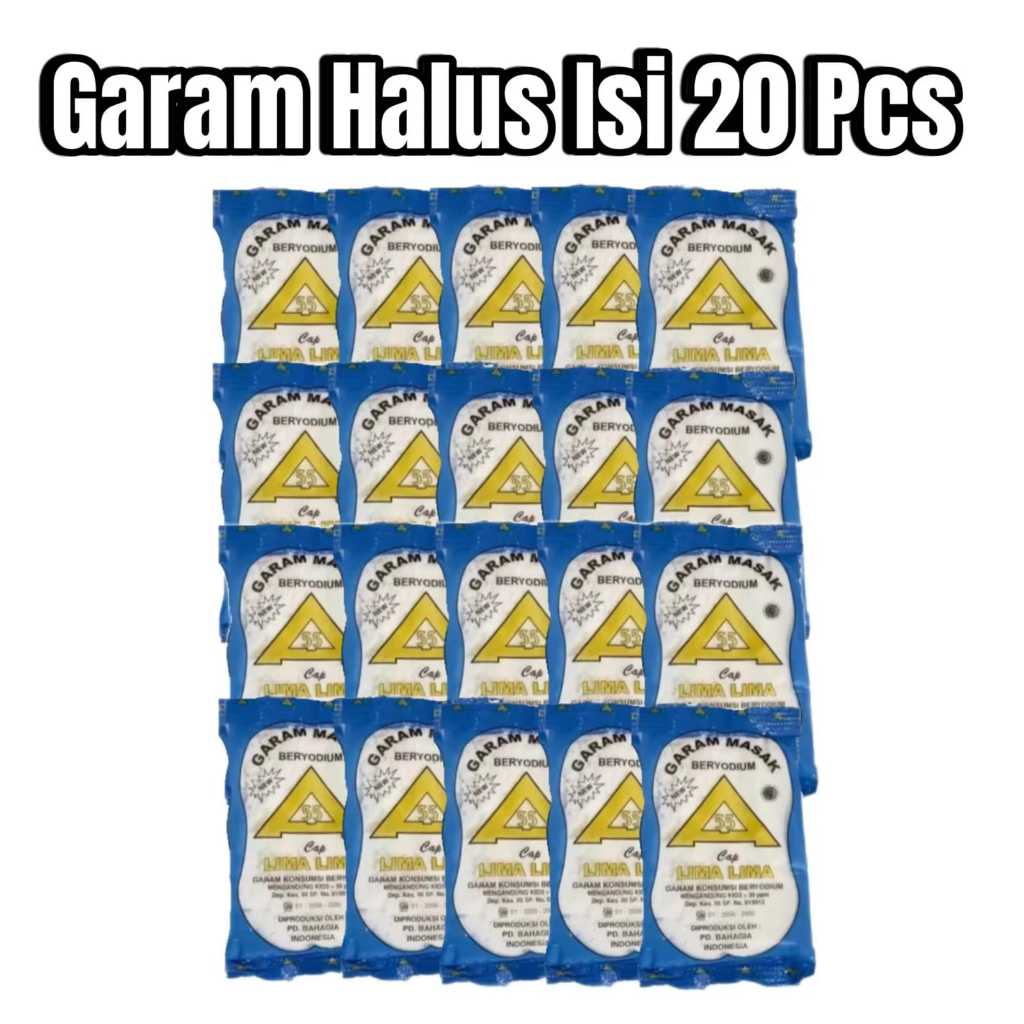 

Garam masak garam halus 100gram isi 20 Pcs