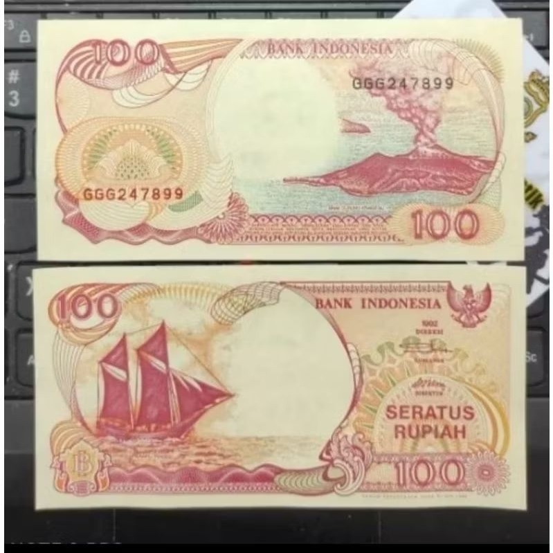 Koleksi 100 Rupiah Pinisi Prefik GGG
