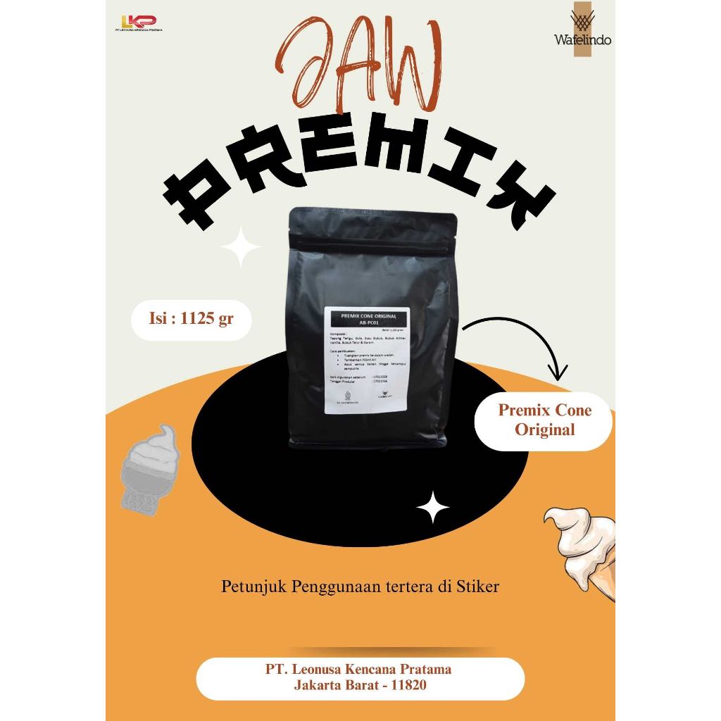 

Premix Sugar Cone Original