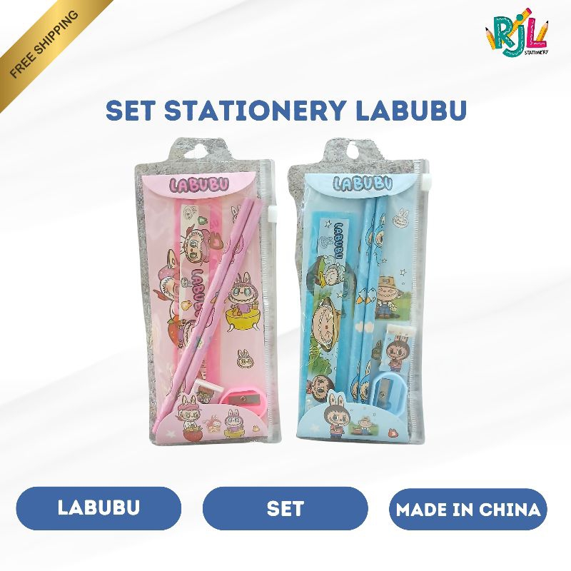 

Set Stationery Labubu | Alat Tulis | Made In China