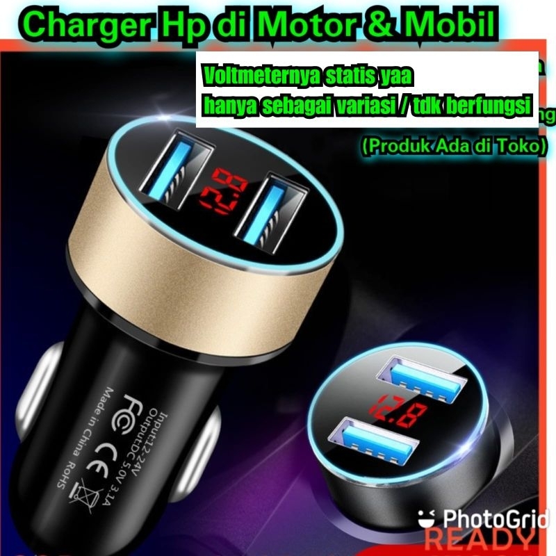 Charger Hp motor voltmeter fazzio Charger Hp Mobil Plus Voltmeter Cas Hp motor Mobil Volt meter