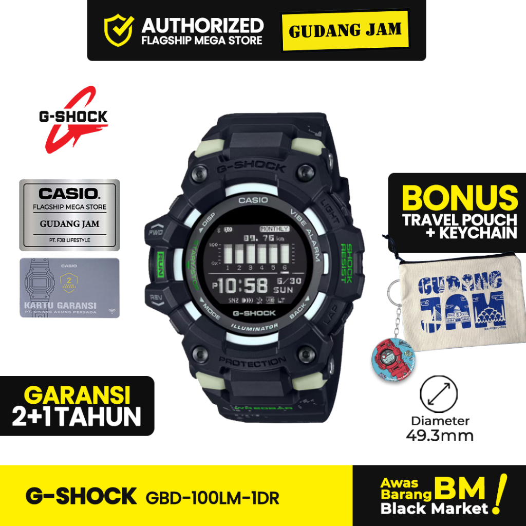 Jam Tangan G-Shock GBD-100LM-1DR GBD-100-1D GBD-100 GBD100 GBD 100