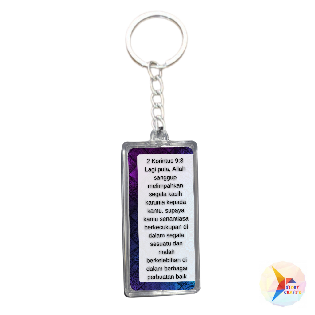 Gantungan Kunci Alkitab 2 Korintus 9:8