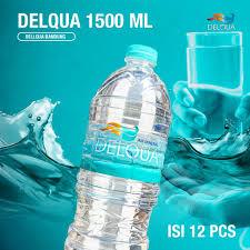 DELQUA AIR MINERAL MURAH BOTOL JUMBO 1500 ML TOKO SEMBAKO BANDUNG