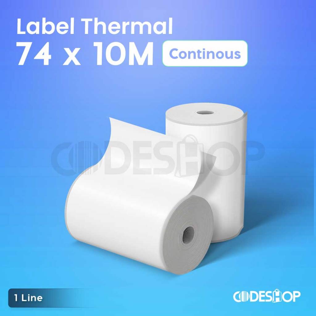 

Label Thermal Printer 74 X 10 METER