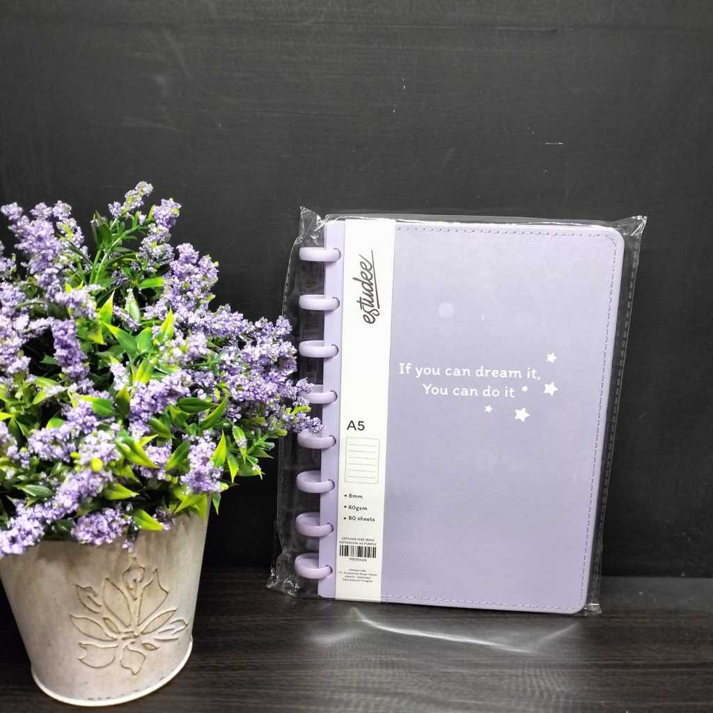 

GRAMEDIA KEDIRI - ESTUDEE DISC RING NOTEBOOK A5 PURPLE