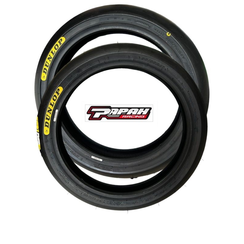 ban dunlop slick soft compund 90/80 R17 belakang 115/70 ring 17