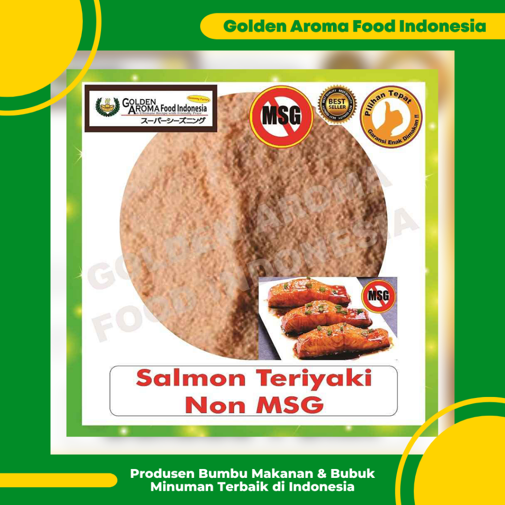 

Bumbu Tabur Rasa Salmon Teriyaki Non MSG 1kg Jual Bubuk Tabur Salmon Teriyaki Seafood Ikan Seasoning Powder Murah Enak Aman Halal Enak Premium Terbaik Cocok Buat Masakan Gorengan Cemilan Penambah Penyedap Rasa Bakwan Kripik Keripik Asin Gurih GAFI