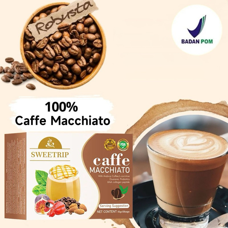 

SWEETRIP Caffe Macchiato Kopi Cappuccino isi 10 Sachet