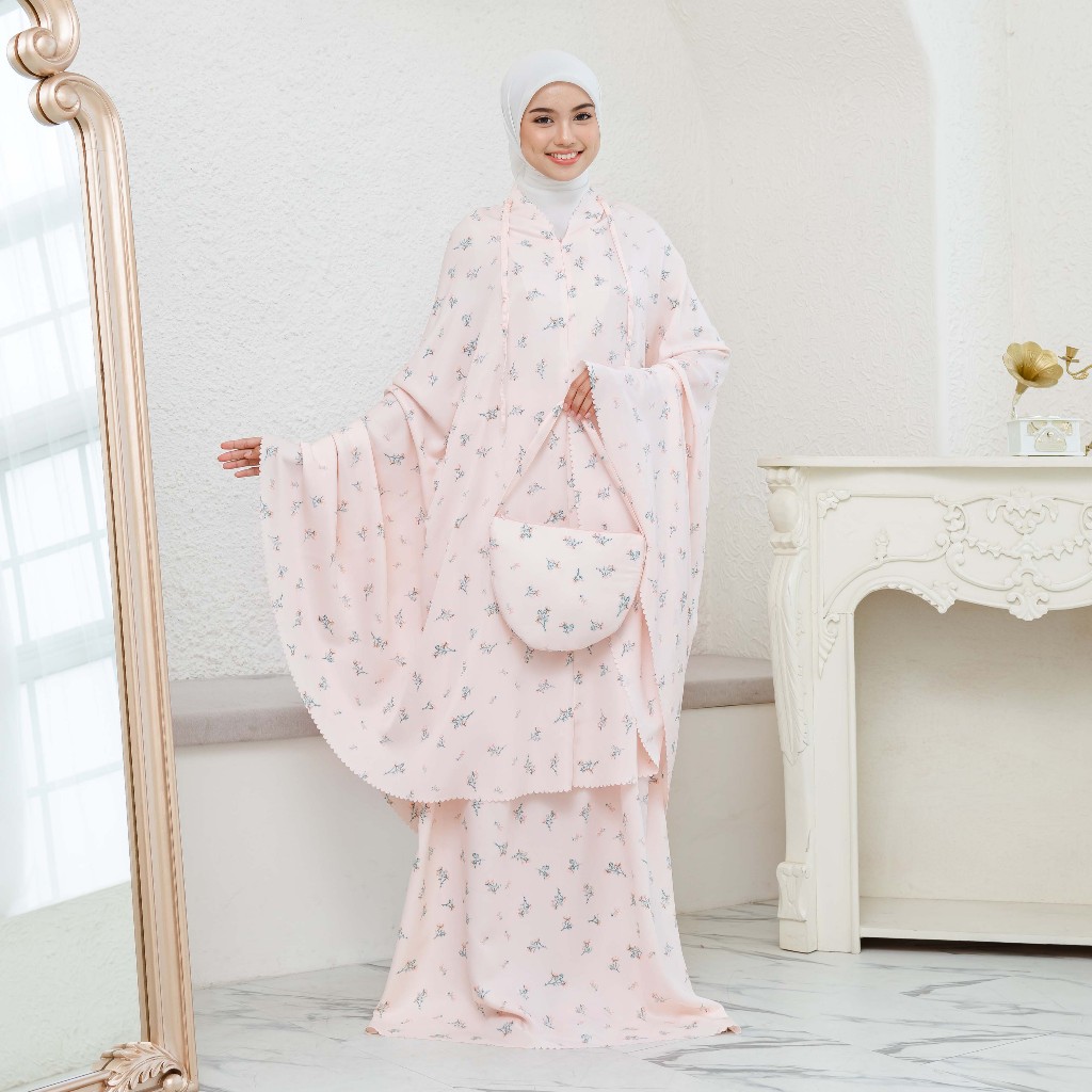 Mukena Azura Prayer Set/Mukena Motif/mukena terbaru 2024