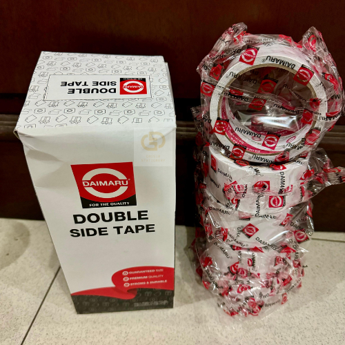 

(1 KOTAK / 5 PCS) Daimaru DOUBLE TAPE 48 x 12 Yard