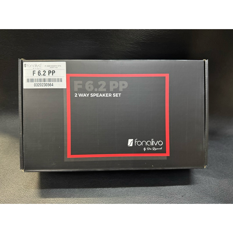 Speaker Fonalivo F 6.2 Pp 2 Way By Vox Research