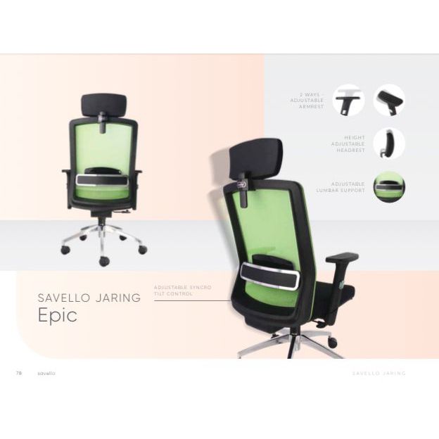 Kursi Kantor Savello Jaring Epic HT1A HT0A LT1P LT0P GT1 G VT1A VT0