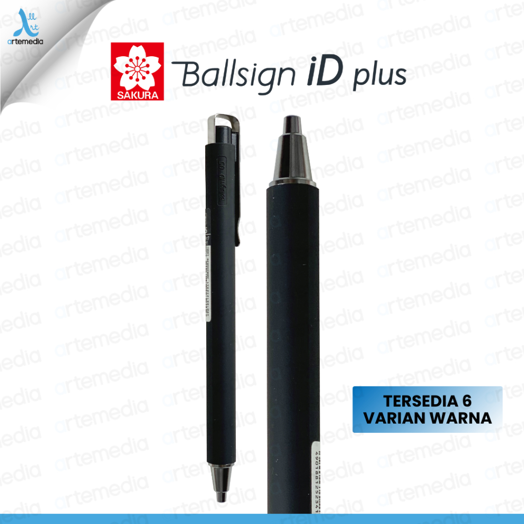 

Sakura Ballsign ID Plus Gel Pen Retractable Ballpoint Pulpen Tinta Jel