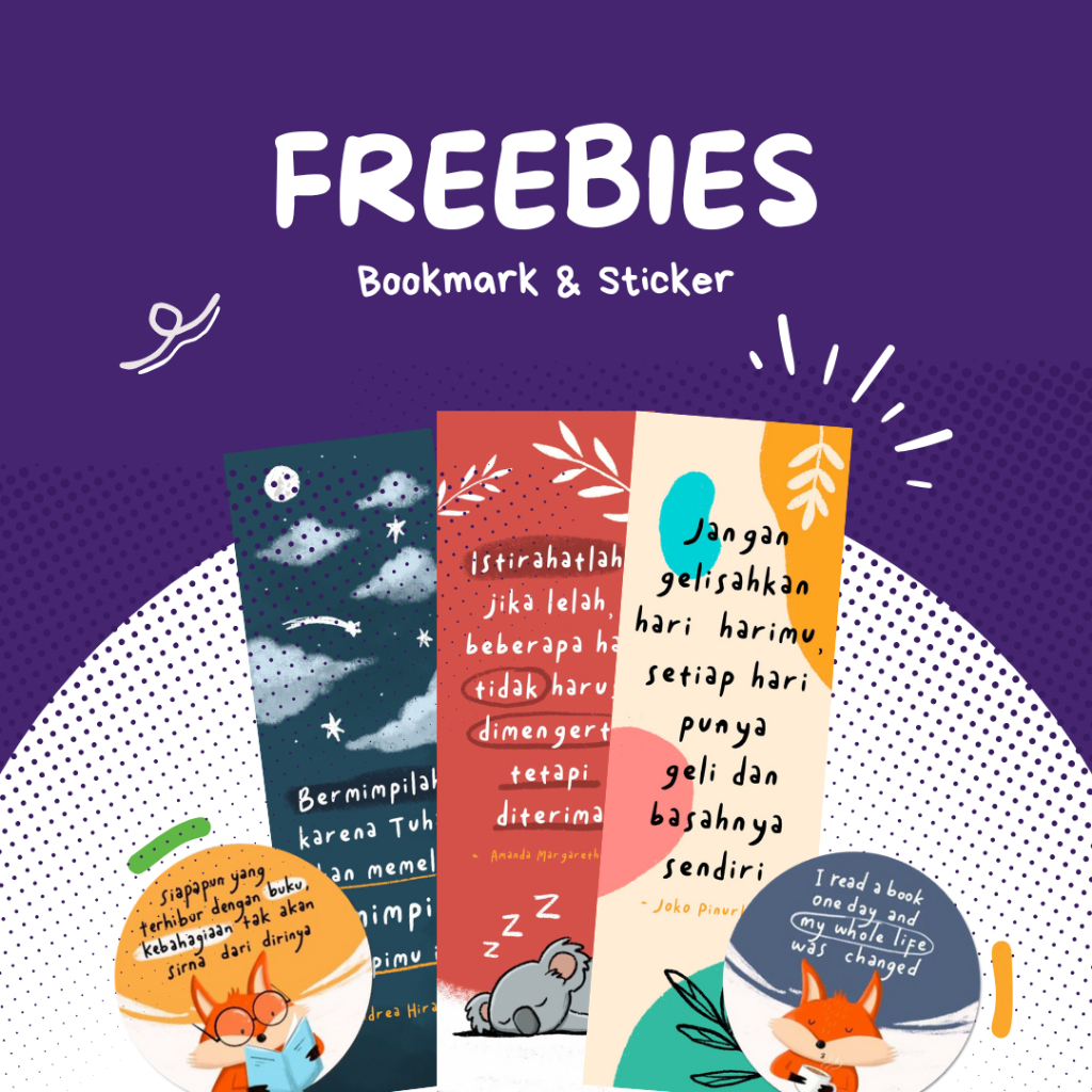 

Jangan Di Checkout ya, khusus HADIAH saja Bookmark & Sticker Eksklusif Starbooksjakarta