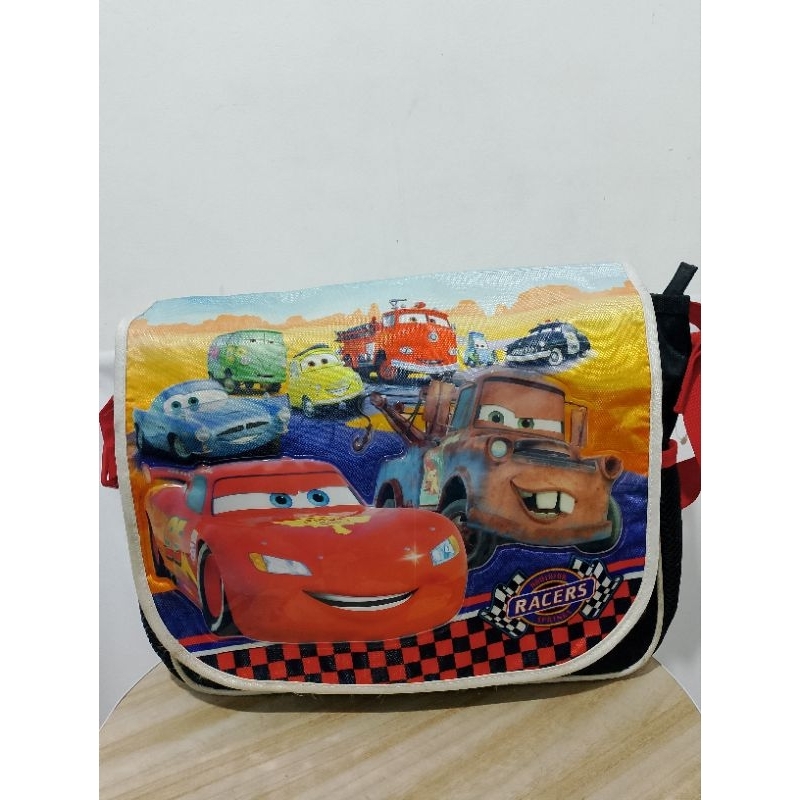 Cars Disney Pixar Lightyear Slingbag Shoulderbag Hitam Tas Anak