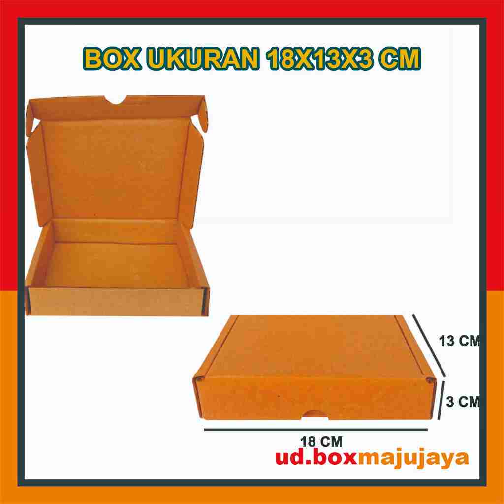 

Box 18x13x3 Cm / Box Lipat Samping / Box Dompet / Kardus Polos
