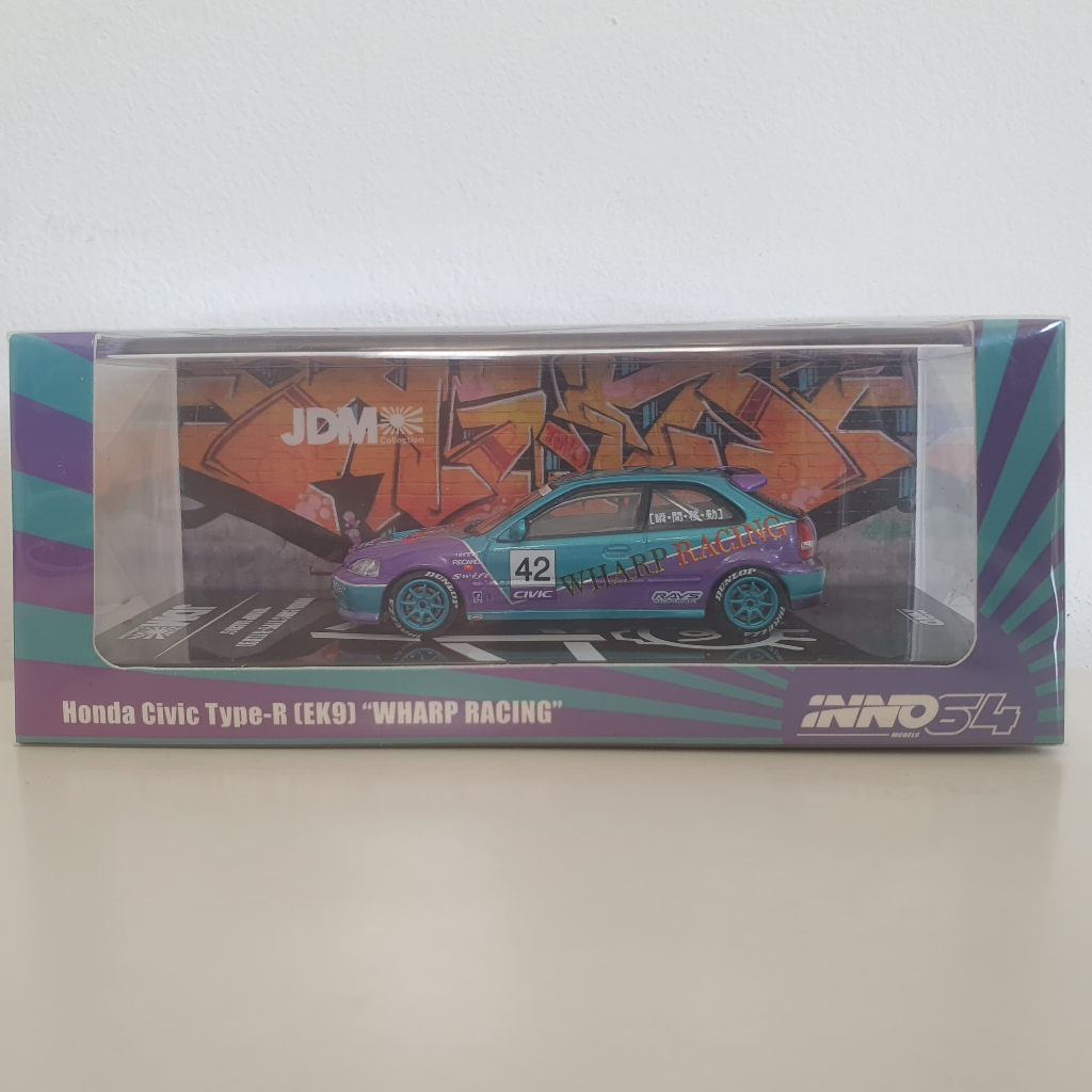 Inno64 Honda Civic Type-R 1/64 (EK9, Wharp Racing, JDM Collection, Graffiti, Special Edition, Ferio,