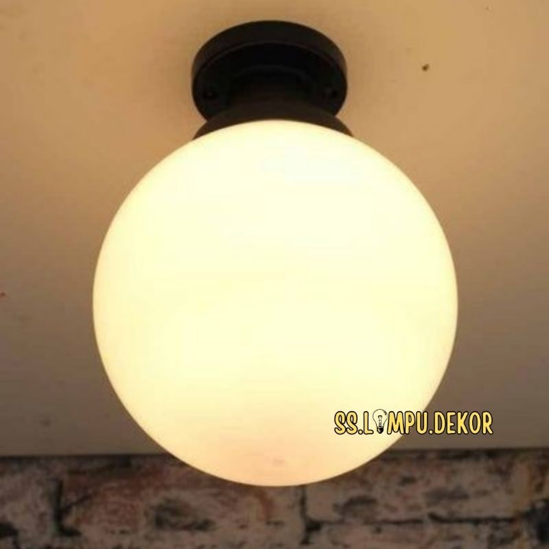 Lampu Hias Plafon Minimalis Bulat Kaca Hias Teras Carport DLX CL 46