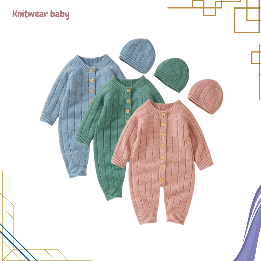 Baju Bayi Baru Lahir 0 Sampai 9 Bulan Jumper Bayi Jumsuit Perempuan Laki Laki