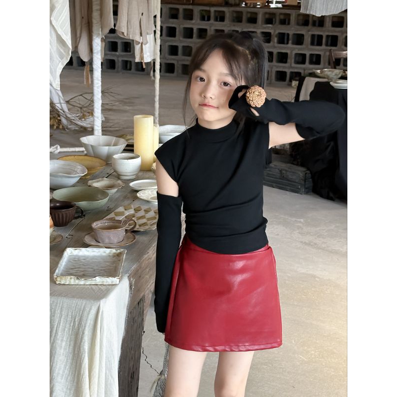 rok / rok anak perempuan / rok mini / rok bodycon / rok kulit anak perempuan / rok Korean style